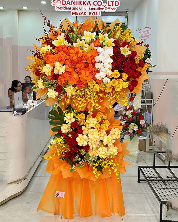 Hoa khai trương